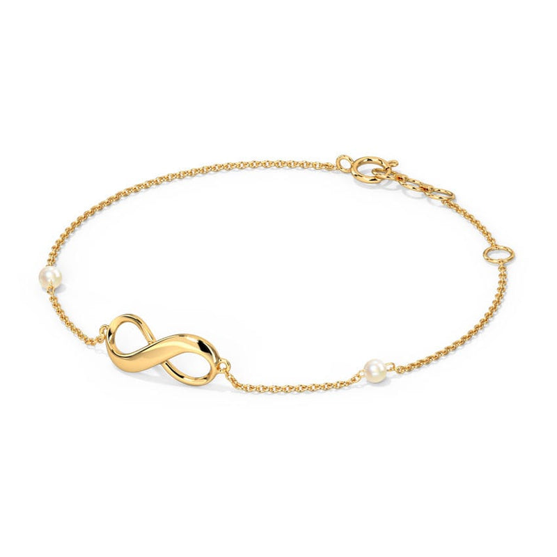Minimal Pearl Infinity Necklace - SOULFEEL PAKISTAN- FEEL THE LOVE 