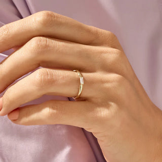 Minimal Baguette Ring | Silver 925 Ring - SOULFEEL PAKISTAN- FEEL THE LOVE 