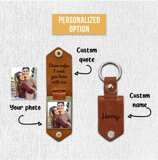 Personalized Leather Keychain - SOULFEEL PAKISTAN- FEEL THE LOVE 