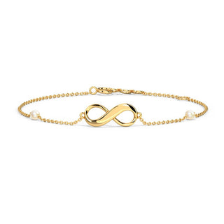 Minimal Pearl Infinity Necklace - SOULFEEL PAKISTAN- FEEL THE LOVE 