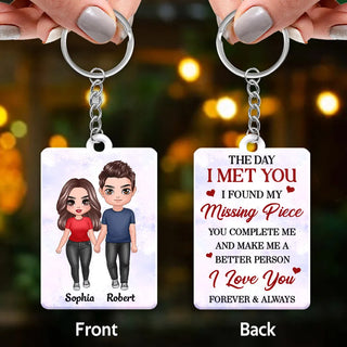 Doll Couple Standing - Bitmoji Keychain - SOULFEEL PAKISTAN- FEEL THE LOVE 