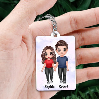 Doll Couple Standing - Bitmoji Keychain - SOULFEEL PAKISTAN- FEEL THE LOVE 