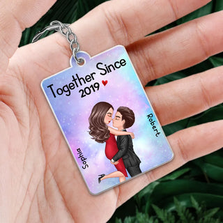 Hugging Couple - Bitmoji Keychain - SOULFEEL PAKISTAN- FEEL THE LOVE 