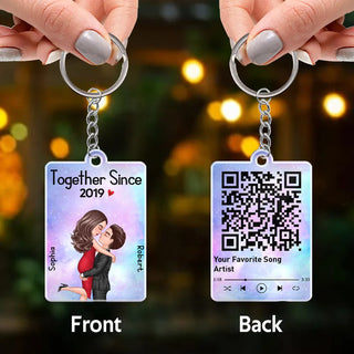 Hugging Couple - Bitmoji Keychain - SOULFEEL PAKISTAN- FEEL THE LOVE 