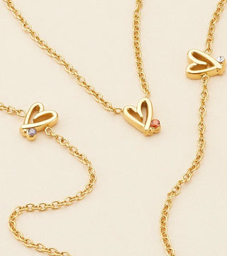 Doodle Mini Heart Necklace - SOULFEEL PAKISTAN- FEEL THE LOVE 