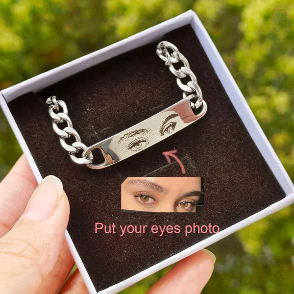 Personalized Eye's Engraved Bracelet