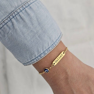 Personalized Evil Eye Charm Bracelet - SOULFEEL PAKISTAN- FEEL THE LOVE 