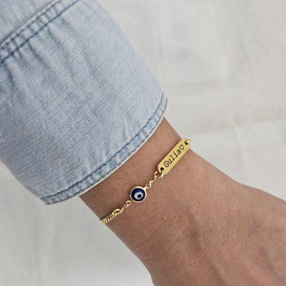 Personalized Evil Eye Charm Bracelet - SOULFEEL PAKISTAN- FEEL THE LOVE 