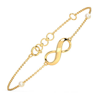 Minimal Pearl Infinity Necklace - SOULFEEL PAKISTAN- FEEL THE LOVE 