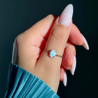 White Opal - Self Love Ring