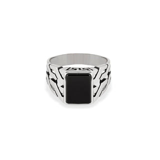 Black Onyx Cuban Ring - SOULFEEL PAKISTAN- FEEL THE LOVE 