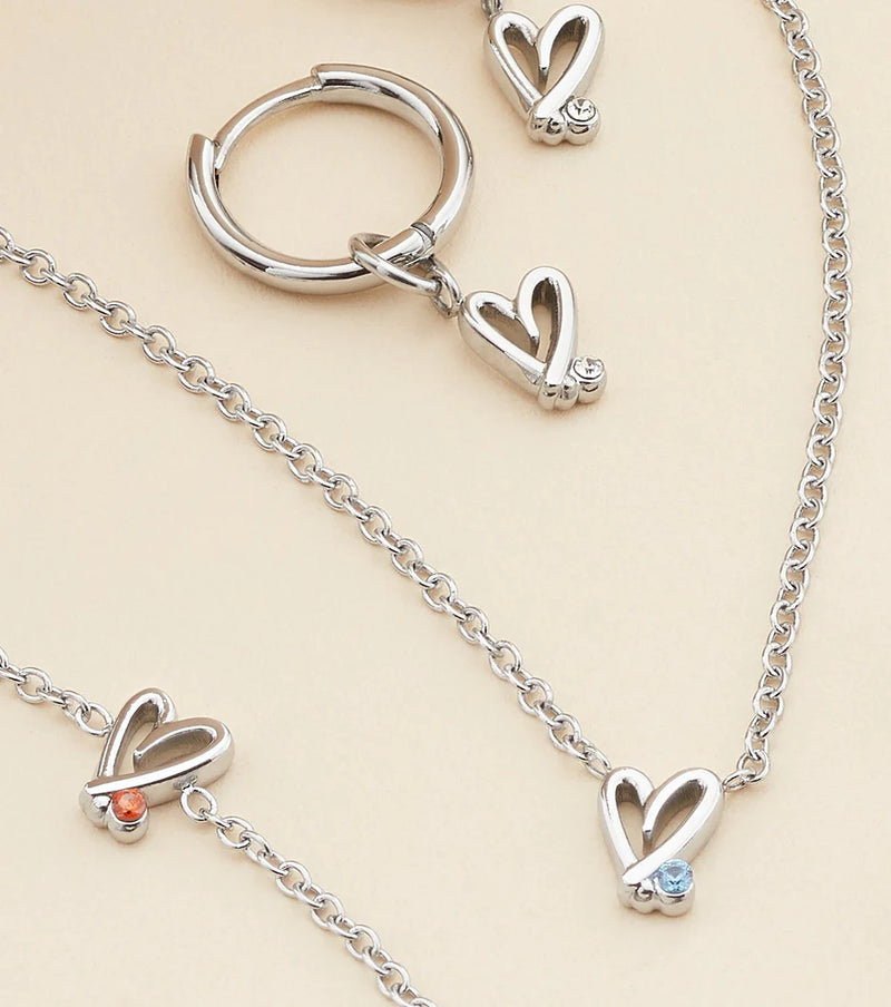 Doodle Mini Heart Necklace - SOULFEEL PAKISTAN- FEEL THE LOVE 