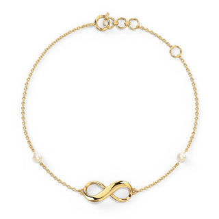 Minimal Pearl Infinity Necklace - SOULFEEL PAKISTAN- FEEL THE LOVE 