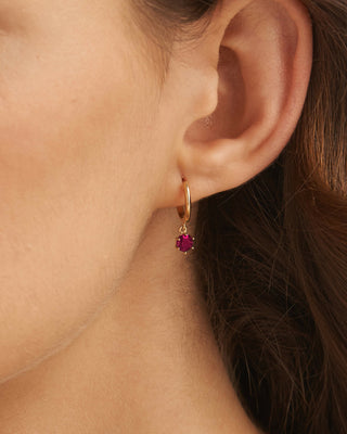 Ruby Round Drop Earrings - SOULFEEL PAKISTAN- FEEL THE LOVE 