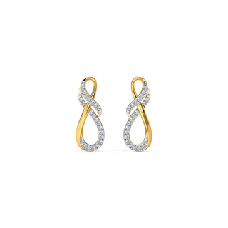 Inter Twisted Officious Earrings - 925 SILVER - SOULFEEL PAKISTAN- FEEL THE LOVE 