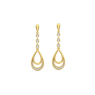 The Queen Diamond Earrings - Pure 925 Silver - SOULFEEL PAKISTAN- FEEL THE LOVE 