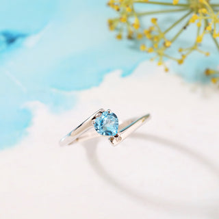 Heart Blue Topaz Ring - SOULFEEL PAKISTAN- FEEL THE LOVE 