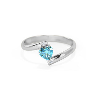 Heart Blue Topaz Ring - SOULFEEL PAKISTAN- FEEL THE LOVE 