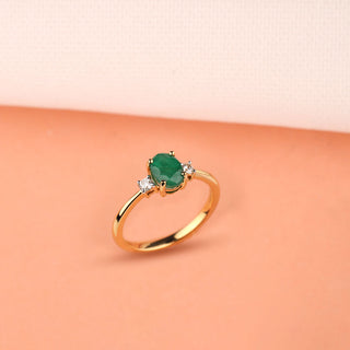 Alisha Emerald Ring - Pure 925 Silver - SOULFEEL PAKISTAN- FEEL THE LOVE 