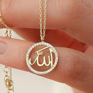 Allah Zircoon Cut Necklace - SOULFEEL PAKISTAN- FEEL THE LOVE 