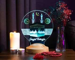 Kaaba with Name Night Lamp - SOULFEEL PAKISTAN- FEEL THE LOVE 