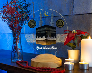 Kaaba with Name Night Lamp - SOULFEEL PAKISTAN- FEEL THE LOVE 