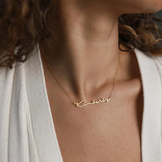 Signature Name Necklace - Lifetime Warranty - SOULFEEL PAKISTAN- FEEL THE LOVE 