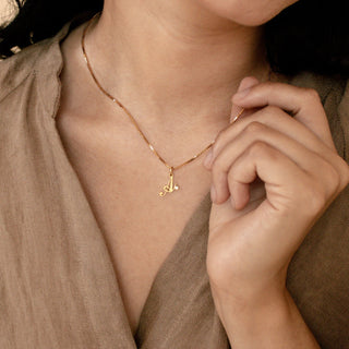 Tiny Initial Necklace - SOULFEEL PAKISTAN- FEEL THE LOVE 