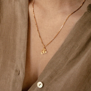 Tiny Initial Necklace - SOULFEEL PAKISTAN- FEEL THE LOVE 