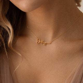 Tiny Name Necklace - Lifetime Warranty - SOULFEEL PAKISTAN- FEEL THE LOVE 