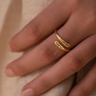 Rounded Name Wrap Ring - SOULFEEL PAKISTAN- FEEL THE LOVE 