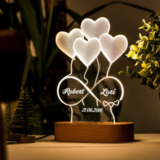 Personalized 3D Illusion Lamp - SOULFEEL PAKISTAN- FEEL THE LOVE 