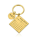Golden Calendar Keychain - SOULFEEL PAKISTAN- FEEL THE LOVE 