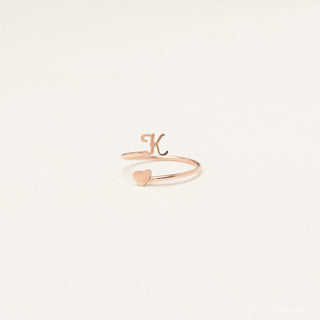 Initial Heart Wrap Ring - SOULFEEL PAKISTAN- FEEL THE LOVE 